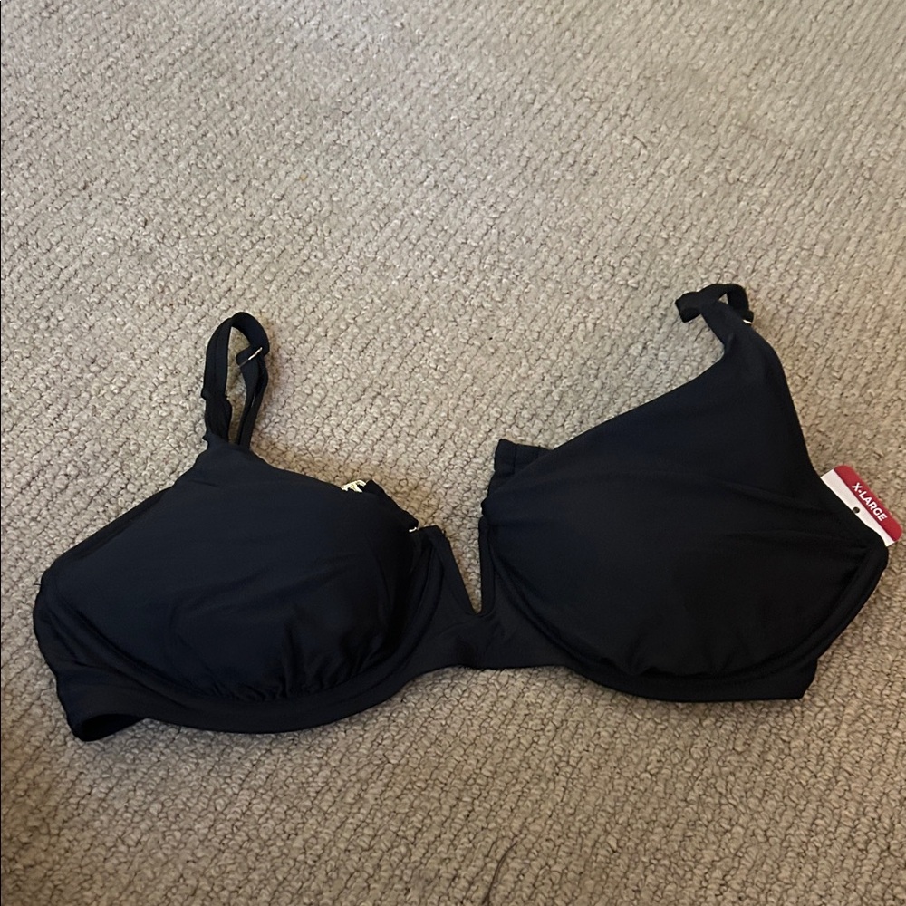 Anne Cole Black Bikini Top